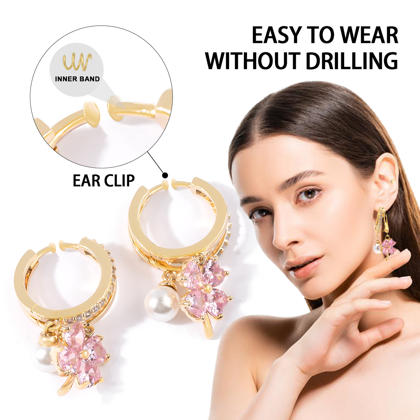 (🔥 Last Day Sale - 80% Off) CZTICLE Toxin Absorbing Color-Changing Garnet Titanium Alloy Ion Lymphatic Magnetic Therapy Earrings🌵