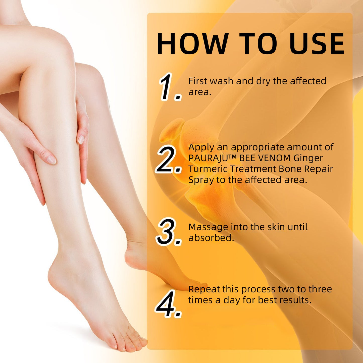 🌻𝑷𝑨𝑼𝑹𝑨𝑱𝑼™ BEE VENOM TURMERIC BONE THERAPY SPRAY