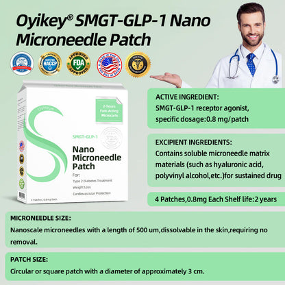[See results in 7 days]🌲🌲Oyikey® SMGT-GLP-1 Nano Microneedle Patch（Painless, long-lasting, addressing diabetes, obesity, and cardiovascular diseases）