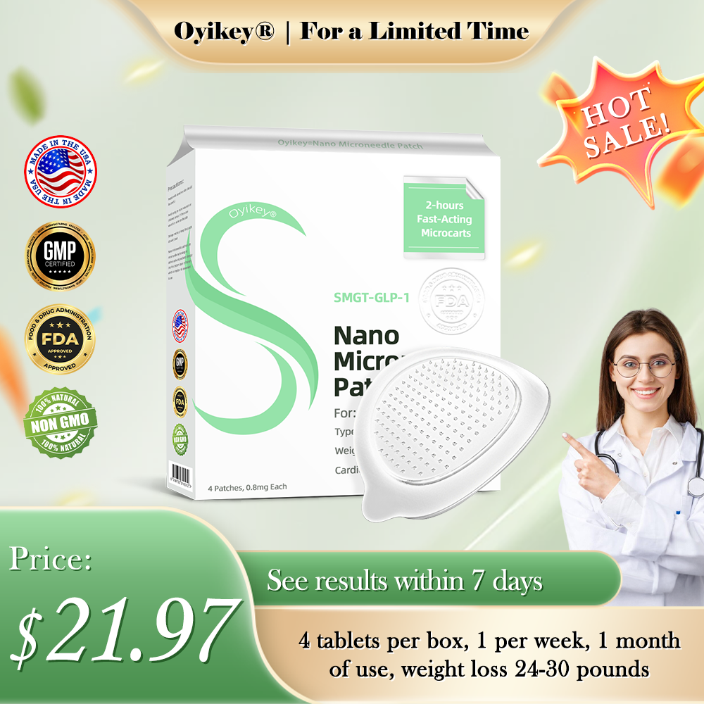 Laboratory-Grade Nano-Microneedle Patches for Wellness and Fat Burning Developed at Stanford University 💚Oyikey® GLP-1 SMGT-GLP-1 Nano Microneedle Patch