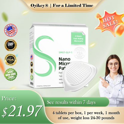 Laboratory-Grade Nano-Microneedle Patches for Wellness and Fat Burning Developed at Stanford University 💚Oyikey® GLP-1 SMGT-GLP-1 Nano Microneedle Patch