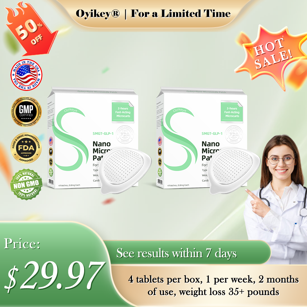 Laboratory-Grade Nano-Microneedle Patches for Wellness and Fat Burning Developed at Stanford University 💚Oyikey® GLP-1 SMGT-GLP-1 Nano Microneedle Patch
