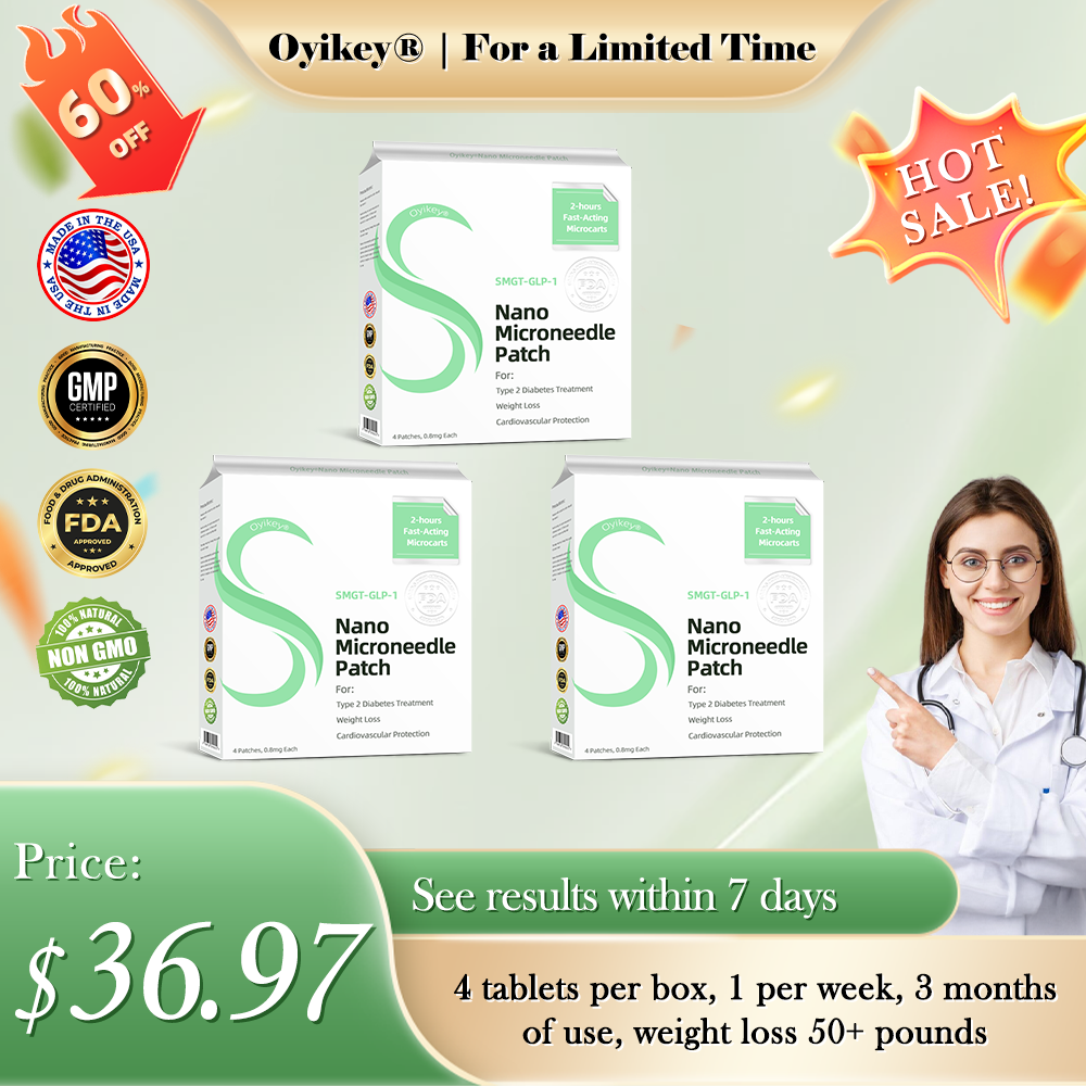 Laboratory-Grade Nano-Microneedle Patches for Wellness and Fat Burning Developed at Stanford University 💚Oyikey® GLP-1 SMGT-GLP-1 Nano Microneedle Patch