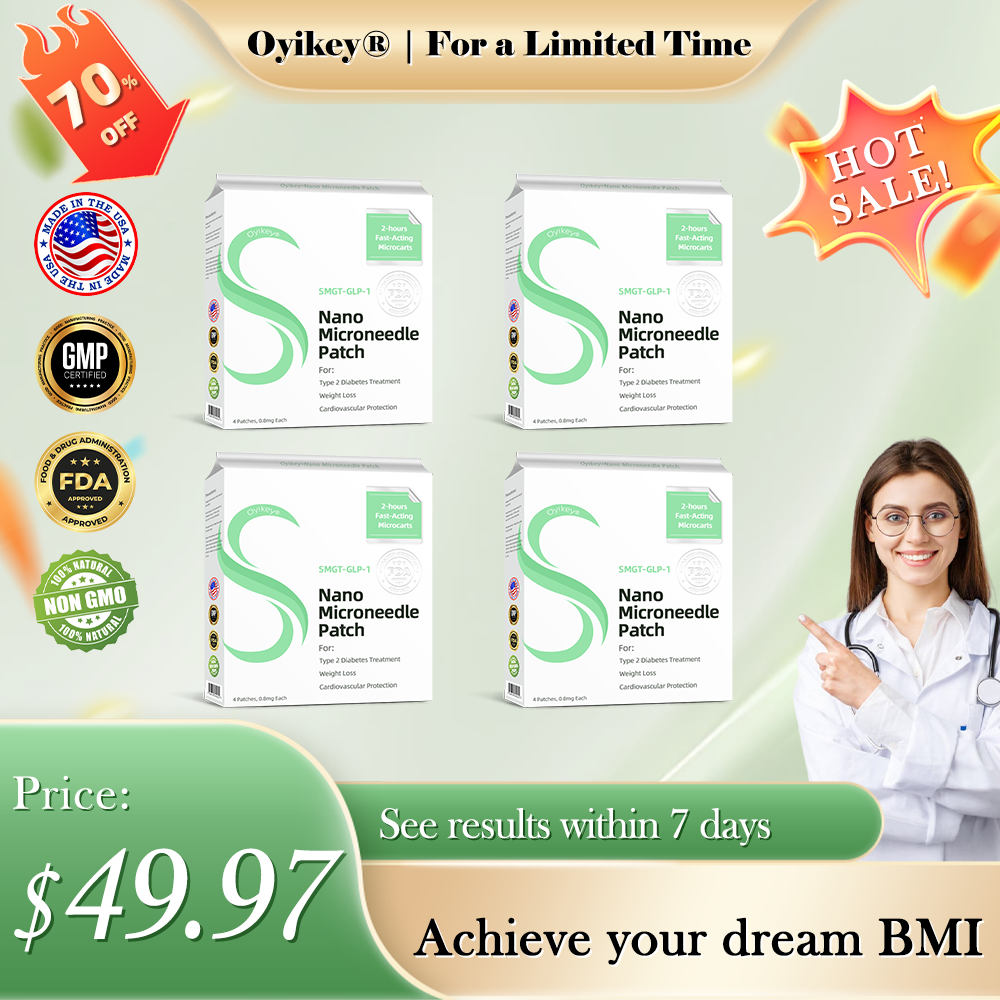 Laboratory-Grade Nano-Microneedle Patches for Wellness and Fat Burning Developed at Stanford University 💚Oyikey® GLP-1 SMGT-GLP-1 Nano Microneedle Patch