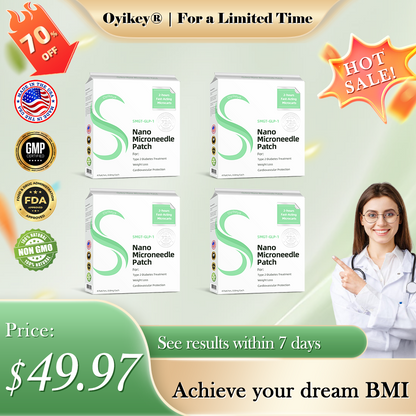 Laboratory-Grade Nano-Microneedle Patches for Wellness and Fat Burning Developed at Stanford University 💚Oyikey® GLP-1 SMGT-GLP-1 Nano Microneedle Patch