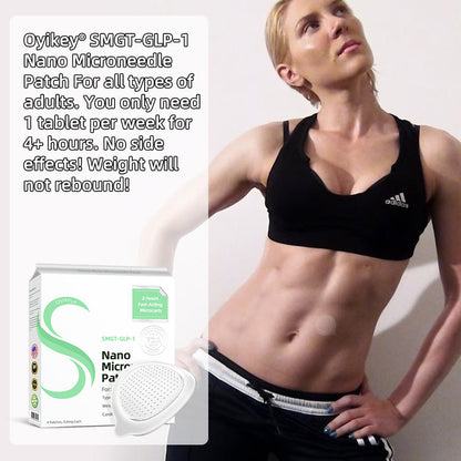 Laboratory-Grade Nano-Microneedle Patches for Wellness and Fat Burning Developed at Stanford University 💚Oyikey® GLP-1 SMGT-GLP-1 Nano Microneedle Patch