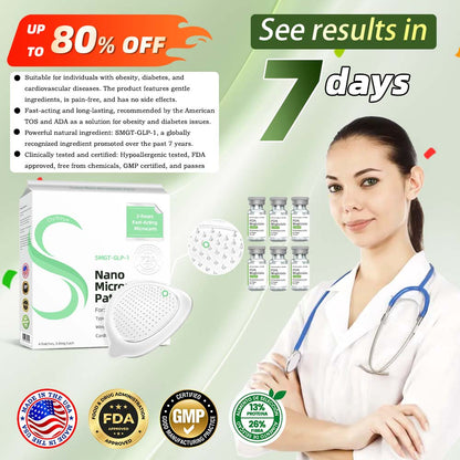 [See results in 7 days]🌲🌲Oyikey® SMGT-GLP-1 Nano Microneedle Patch（Painless, long-lasting, addressing diabetes, obesity, and cardiovascular diseases）